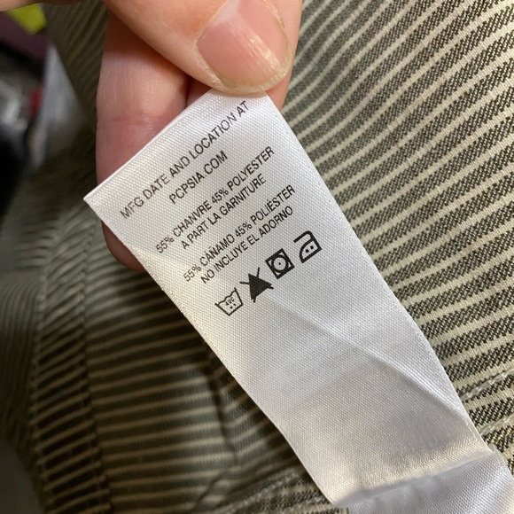 Patagonia Women's Hickory Stripe Sediment Farrier's Shirt Organic Cotton & Hemp - Picture 8 of 10